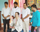 Karkala: Durgaparameshwari Friends Club felicitates veteran litterateur Belman Anubelle